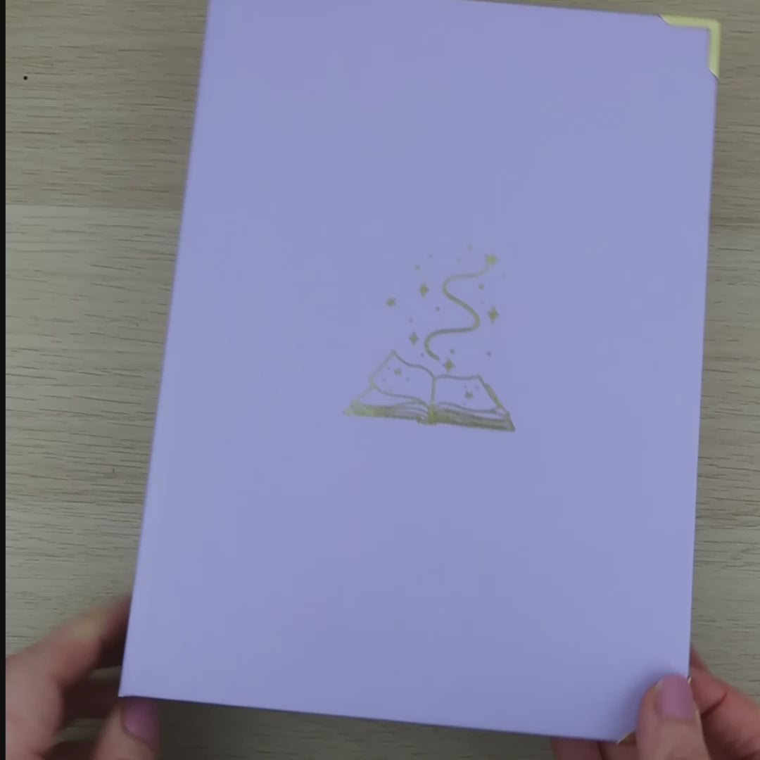 LAVENDER STICKER STORAGE BINDER