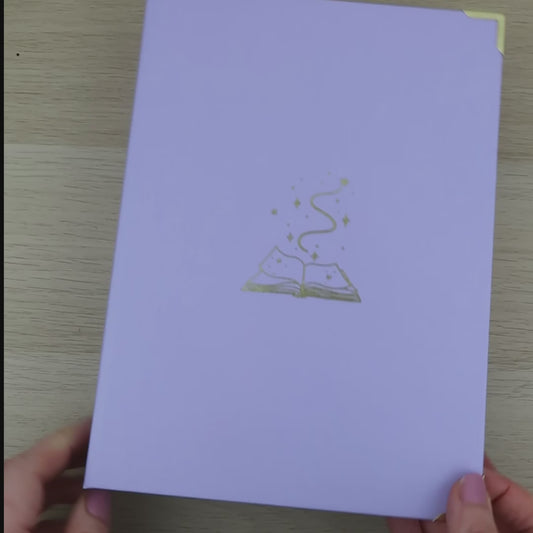 LAVENDER STICKER STORAGE BINDER