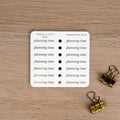 PLANNING TIME - FOILED SCRIPT STICKERS - Rebecca Yates