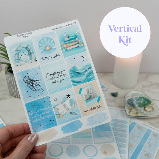 THE DEPTHS - VERTICAL PLANNER WEEKLY KIT