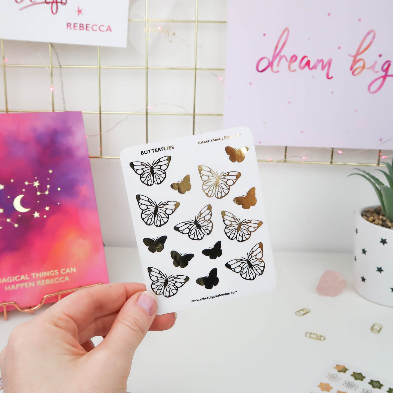 BUTTERFLIES - FOILED PLANNER STICKERS