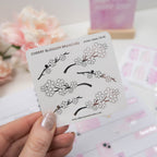 CHERRY BLOSSOM BRANCHES - FOILED PLANNER STICKERS - Rebecca Yates