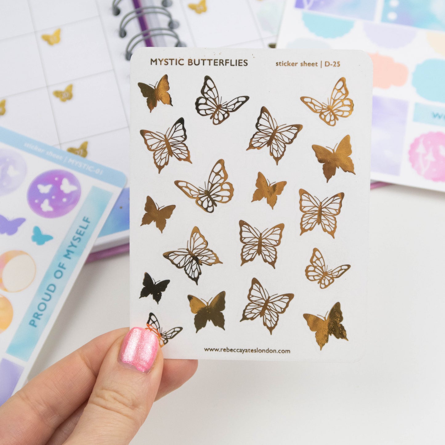 MYSTIC BUTTERFLIES - FOILED PLANNER STICKERS