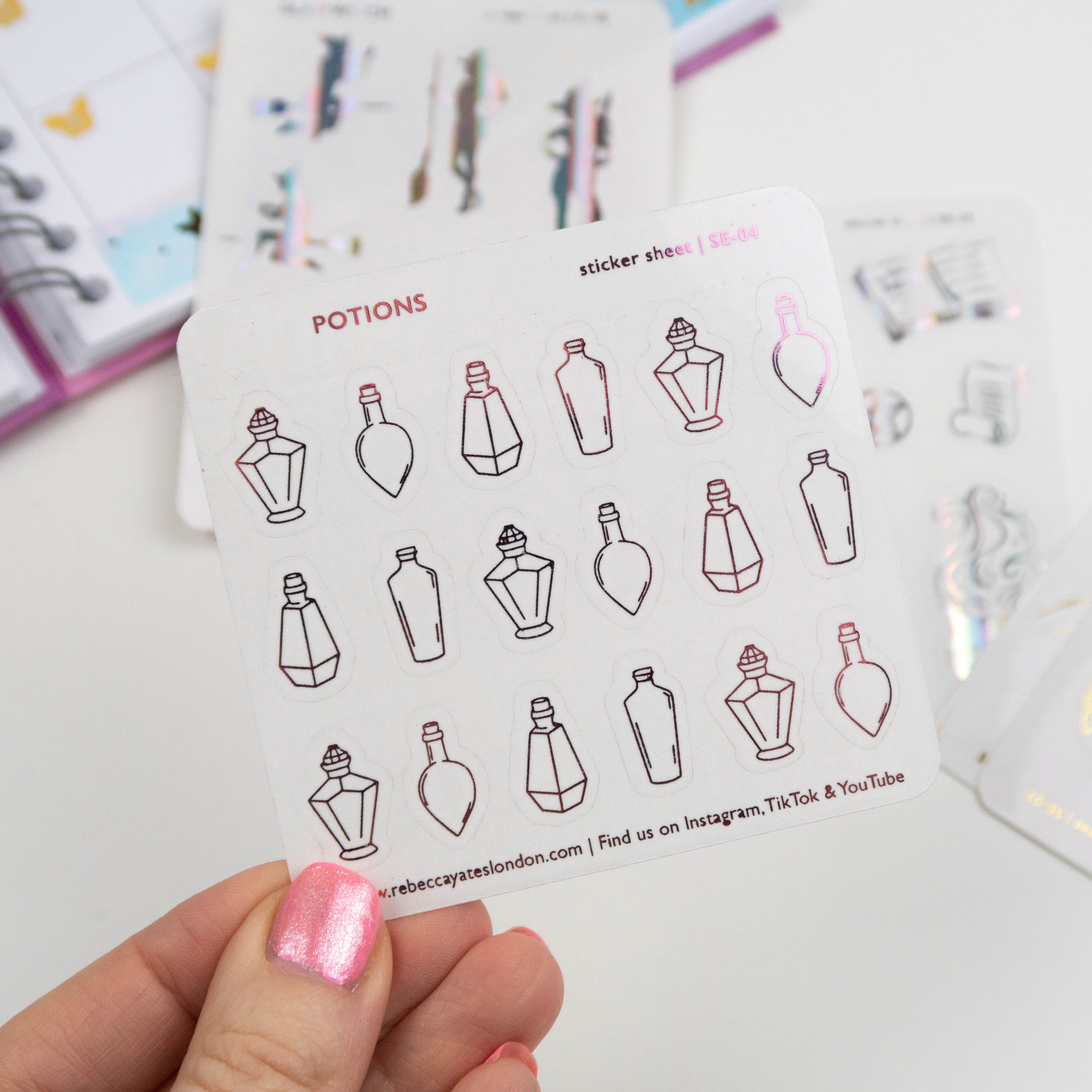 POTIONS - FOILED PLANNER STICKERS - Rebecca Yates