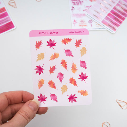 AUTUMN LEAVES - PLANNER STICKER SHEET