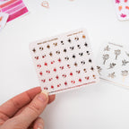 MINI LEAF CLUSTERS - FOILED PLANNER STICKERS - Rebecca Yates