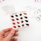 LARGE LEAVES - FOILED PLANNER STICKERS - Rebecca Yates