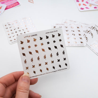 LITTLE LEAVES - FOILED PLANNER STICKERS - Rebecca Yates