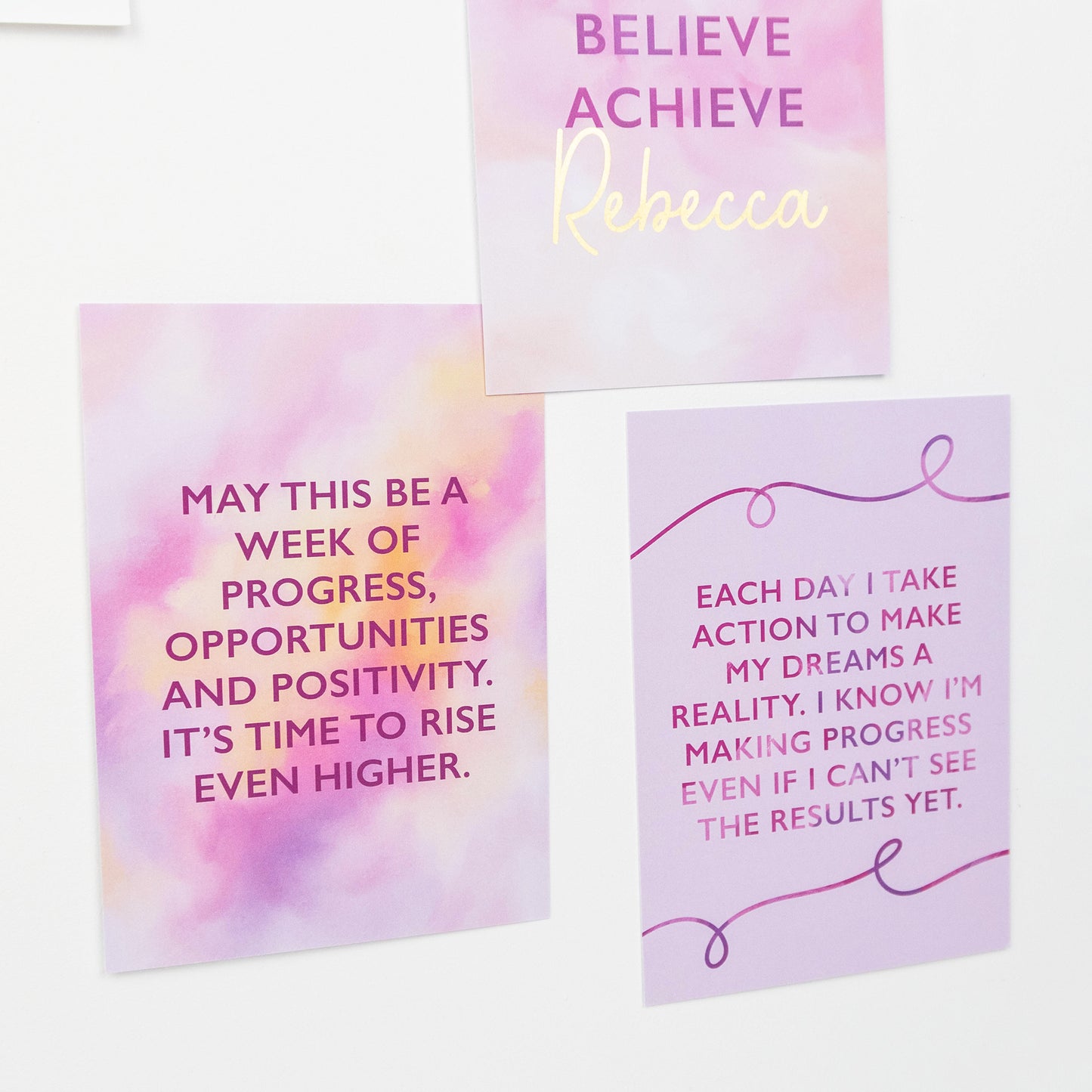 DREAM, BELIEVE, ACHIEVE INSPIRATIONAL POSTCARD SET