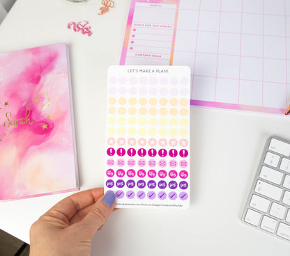 CONTENT PLANNER PAD & STICKERS