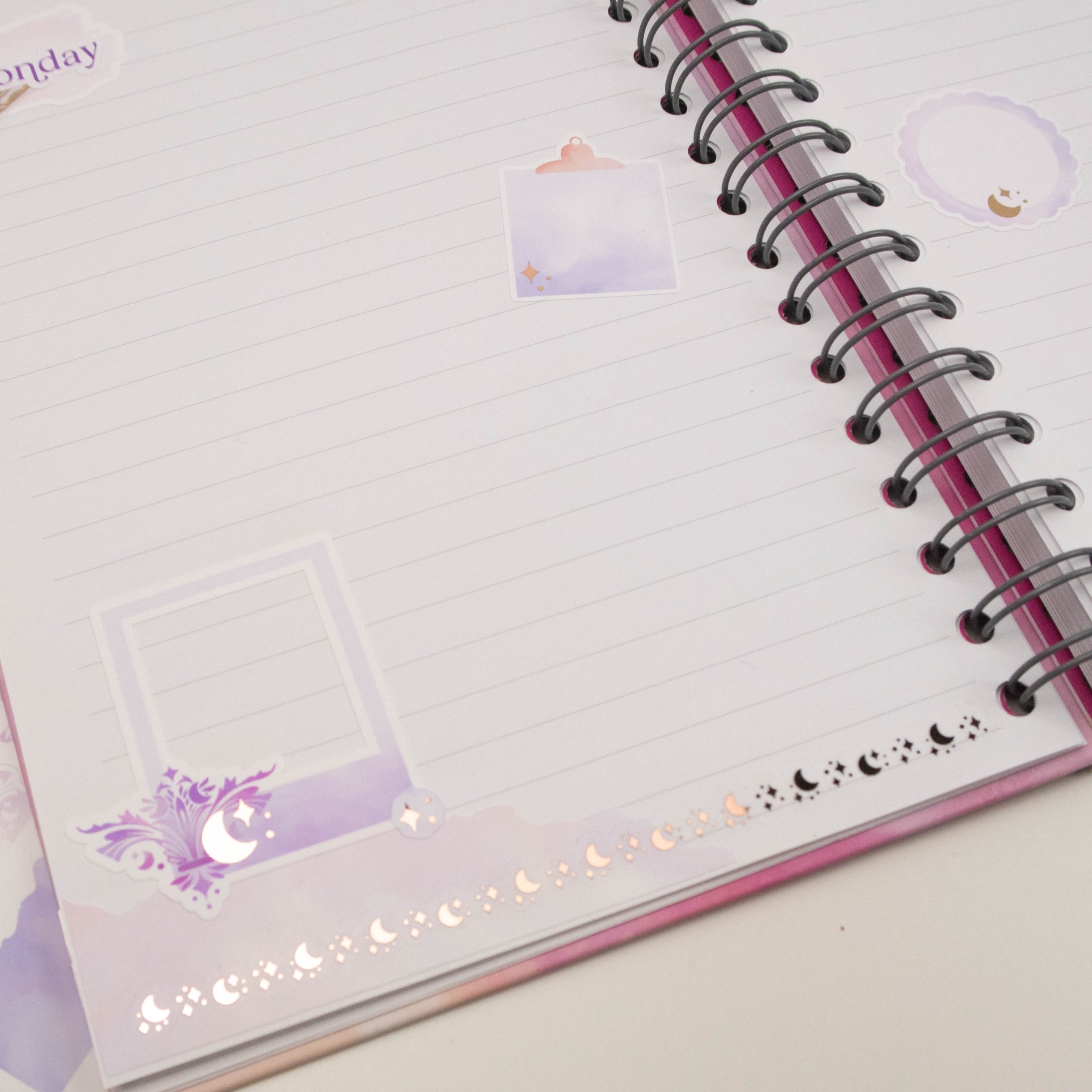 MOON AND STARS TRIM - FOILED PLANNER STICKERS - Rebecca Yates