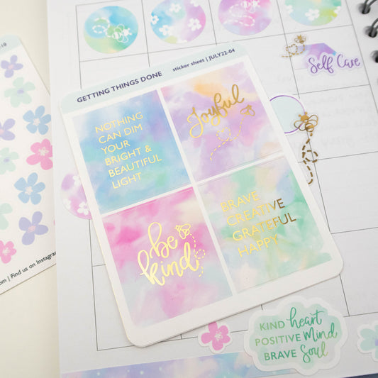 JOYFUL- PLANNER STICKER SHEET