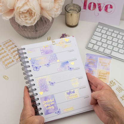 NEW BEGINNINGS - FOILED PLANNER STICKER QUOTES