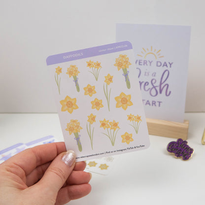 DAFFODILS - PLANNER STICKER SHEET