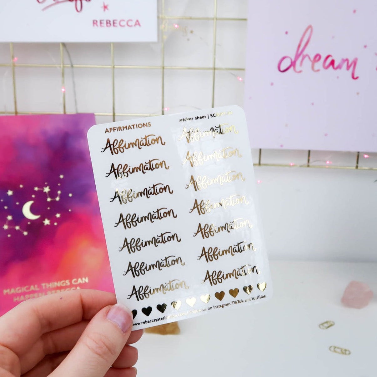 AFFIRMATIONS - FOILED PLANNER STICKERS