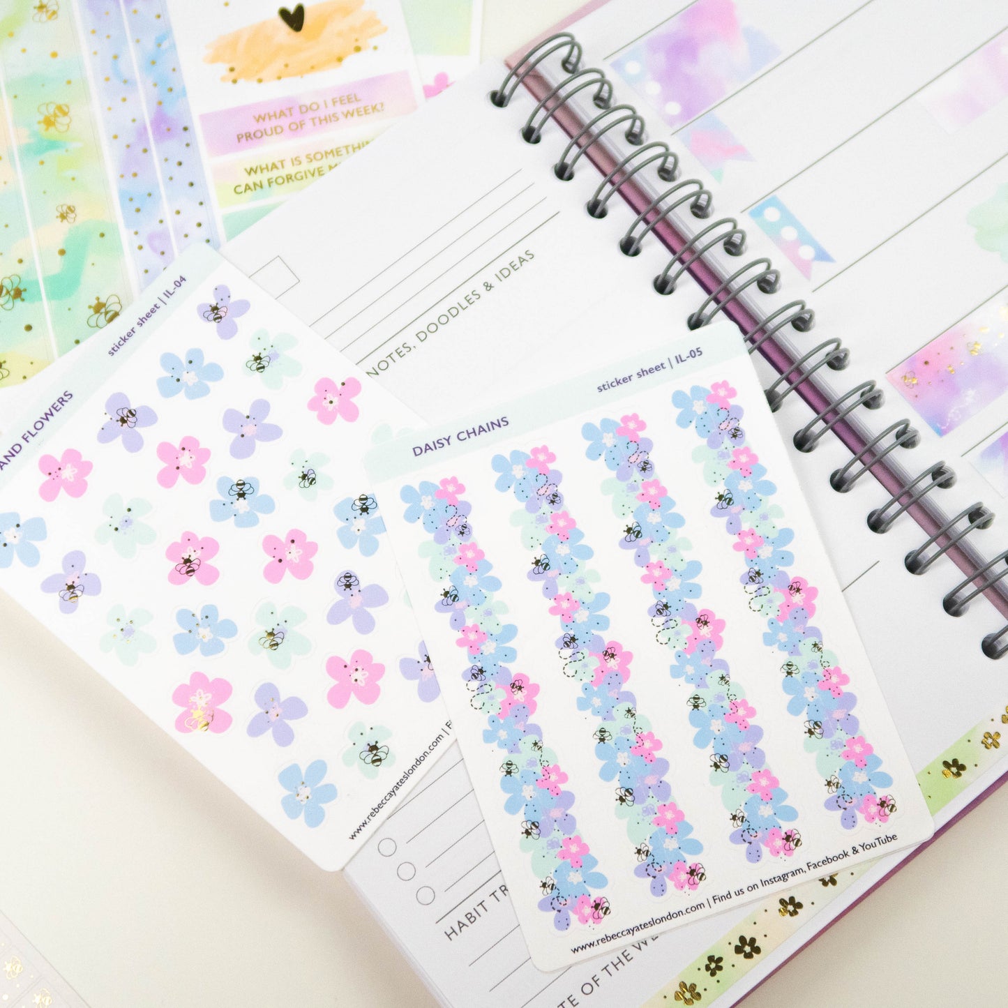 DAISY CHAINS - PLANNER STICKER SHEET