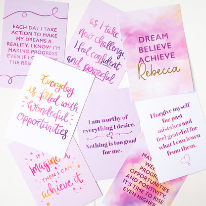 DREAM, BELIEVE, ACHIEVE INSPIRATIONAL POSTCARD SET